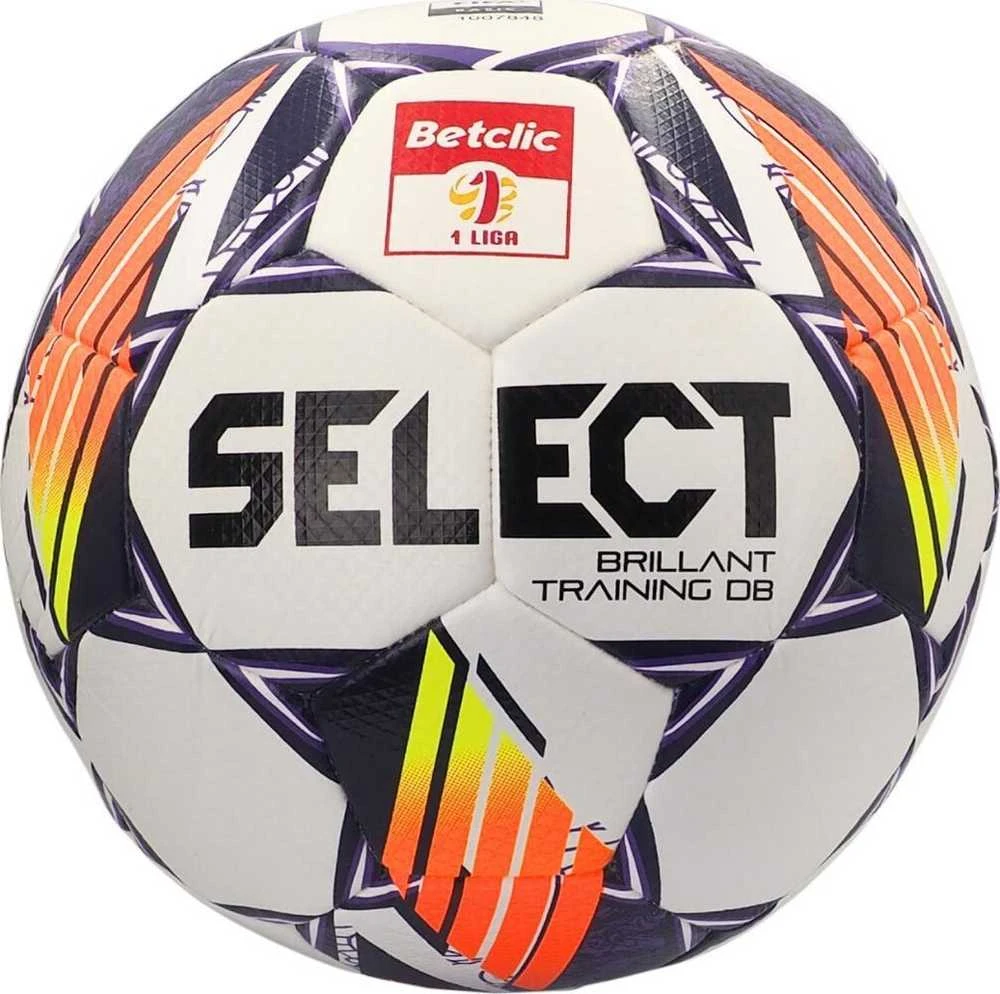 Futbolo kamuolys Select Brillant Training DB Betclic 1 Liga v24 balta ir-oranžinė-violetinė 18763 (4)