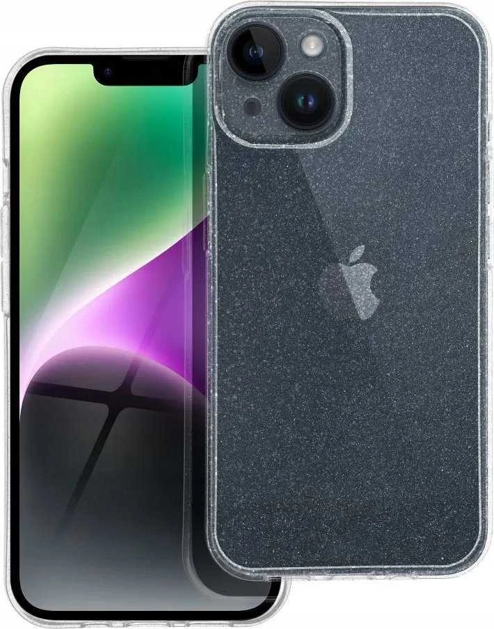 OEM dėklas, skirtas iPhone 16 PRO MAX, skaidrus, 2 mm, mirksintis, permatomas
