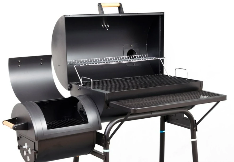 G21 BBQ didelės kepsninės su medžio anglių rūkykla 40 cm x 59 cm