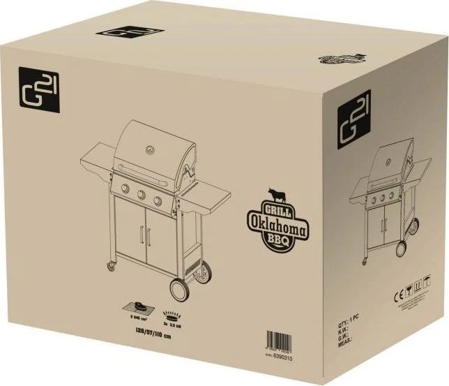 G21 Oklahoma Grillis sodos dujos 10,5 kW