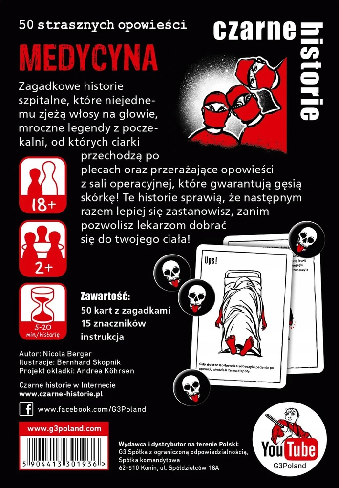 G3 Stalo žaidimas juodos medicinos istorijos
