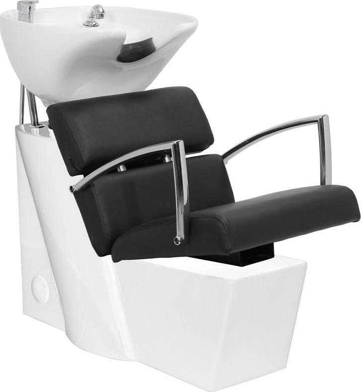 Activeshop Kirpyklos plautuvė GABBIANO PROFESSIONAL HAIRWASHER BRUSSEL Baltas BASE STRIP Juodas SEAT