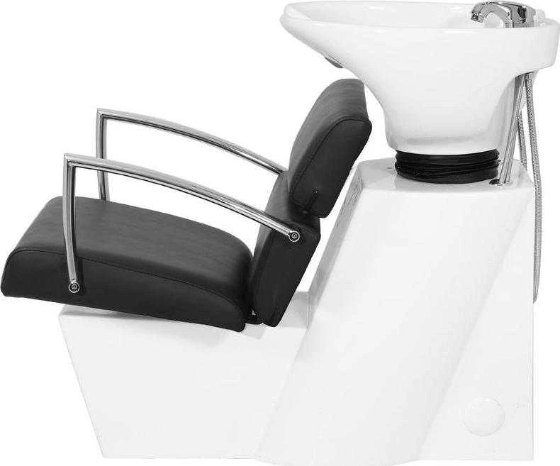 Activeshop Kirpyklos plautuvė GABBIANO PROFESSIONAL HAIRWASHER BRUSSEL Baltas BASE STRIP Juodas SEAT