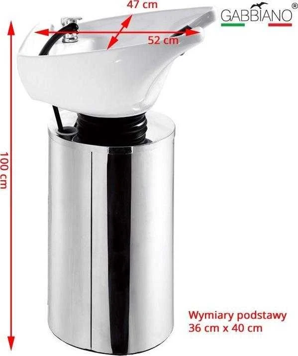 Activeshop Kirpyklos plautuvė GABBIANO WASHING STATION MODEL 3 Baltas