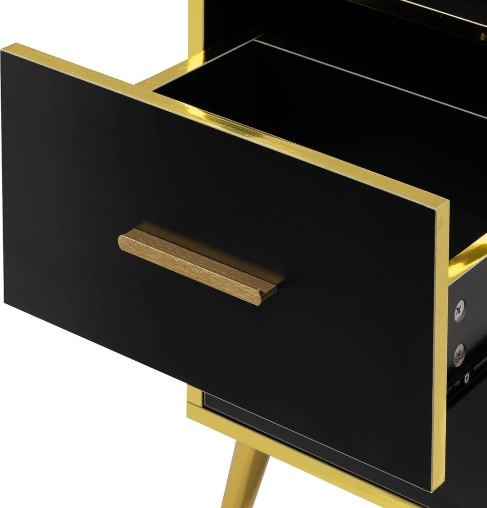Activeshop Kirpėjo reikmenų spintelė Gabbiano Trix Gold Juodas