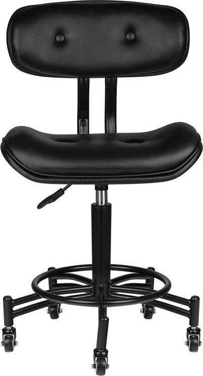 Activeshop Kosmetologinė meistro kėdutė GABBIANO HAIRDRESSER STOOL FLORENCE Juodas