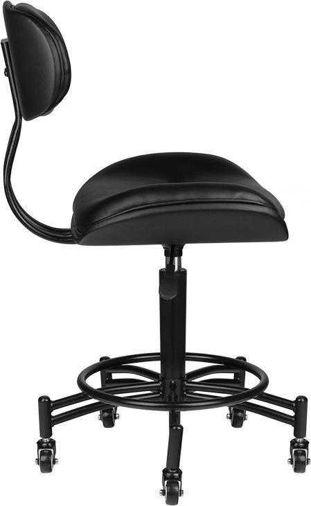 Activeshop Kosmetologinė meistro kėdutė GABBIANO HAIRDRESSER STOOL FLORENCE Juodas