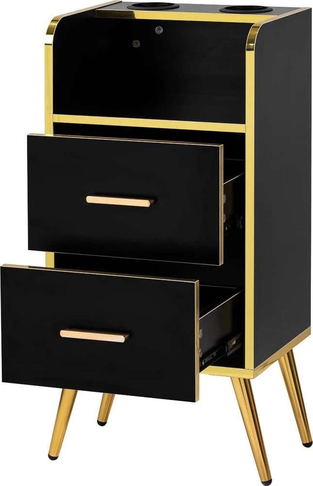 Activeshop Kirpėjo reikmenų spintelė Gabbiano Trix Gold Juodas