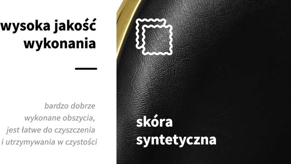 Activeshop Kosmetologinė meistro kėdutė Gabbiano Q-4599G Gold Juodas