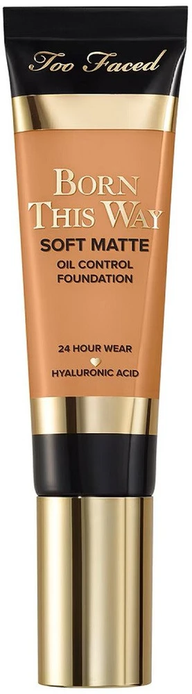Gabriella Salvete „Too Faced Born This Way“ švelnus matinis makiažo pagrindas, šiltas, rusvas gelinis makiažas, 30 ml