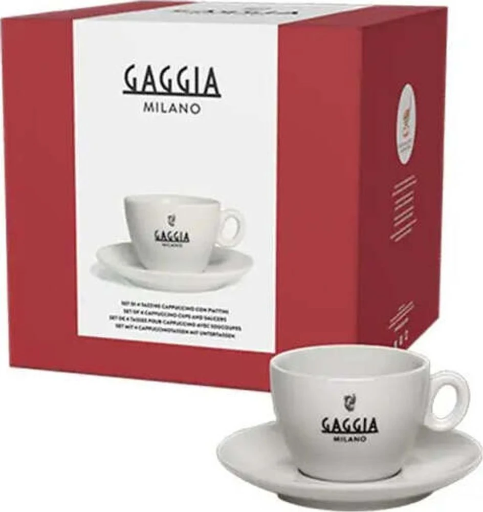 Gaggia Milano filiżanki cappuccino komplektas 4 vnt