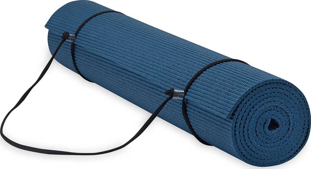 Gaiam Essentials 6 mm jogos kilimėlis su tamsiai mėlyna 63314