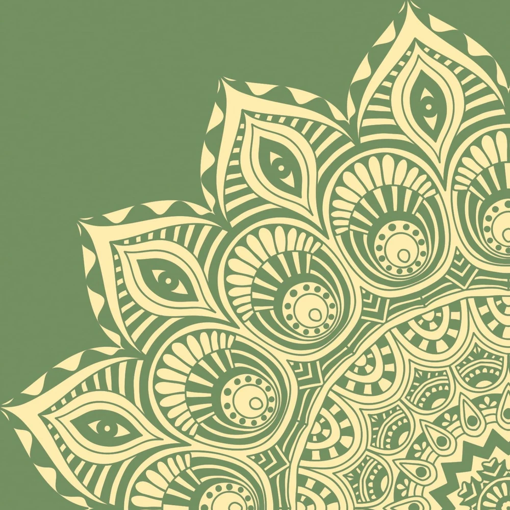 Gaiam Jogos kilimėlis Olive Haze Mandala 6 mm (67308)