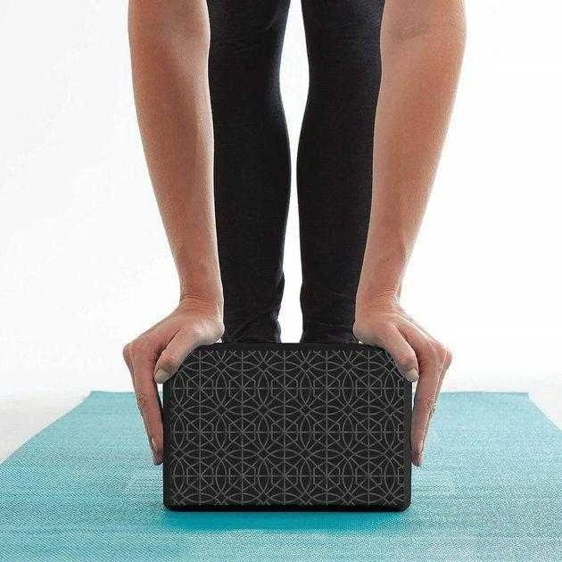 Gaiam Kostka do jogi Embossed Juodas 63438 Gaiam