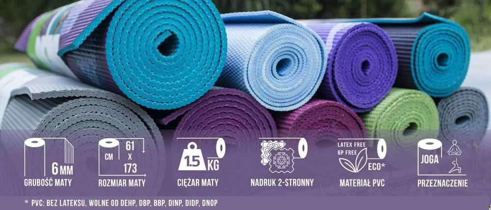Gaiam „BE FREE“ dvipusės jogos kilimėlis 6mm 62031