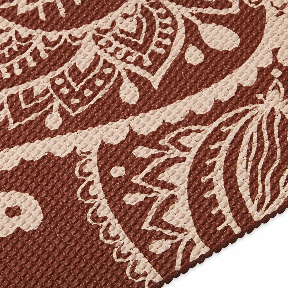 Gaiam Intense Rust Saulės laikrodžio gėlės jogos kilimėlis, 5 mm, 65733
