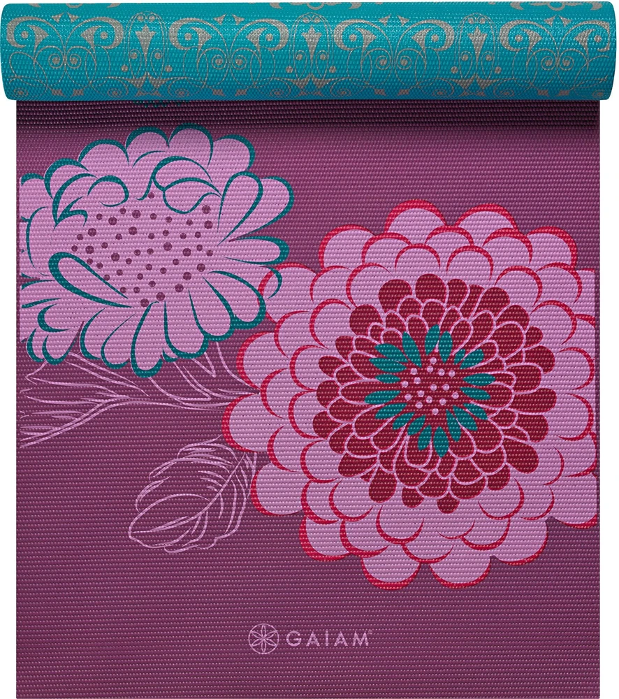 Gaiam Dvipusė jogos kilimėlis "KIKU" 6 MM 61548