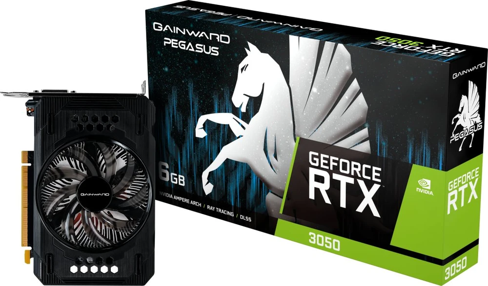 Vaizdo plokštė Gainward GeForce RTX 3050 Pegasus Grafikos plokštė, 6144 MB GDDR6