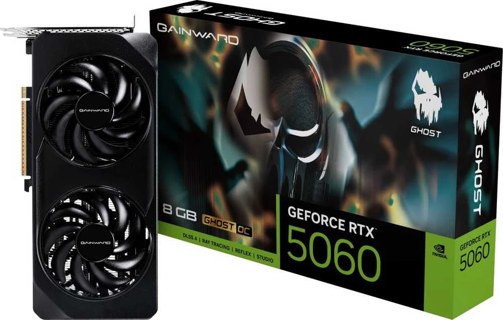 Vaizdo plokštė „Gainward GeForce RTX 5060 Ghost OC“, 8192 MB GDDR7