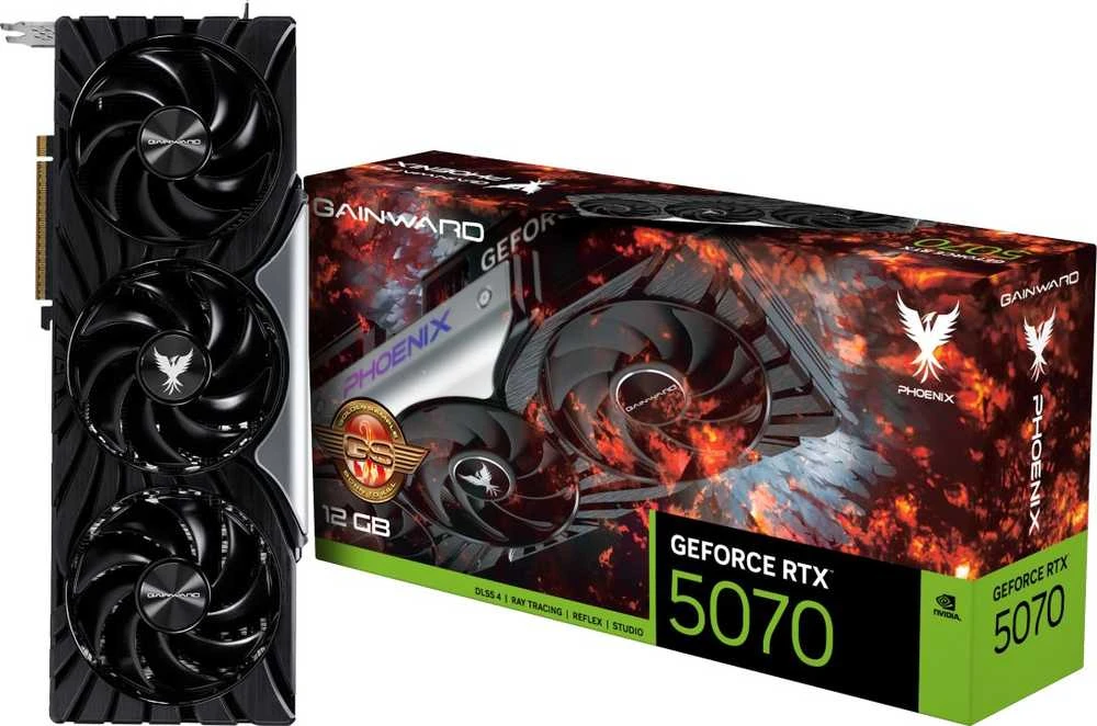 Vaizdo plokštė „Gainward GeForce RTX 5070 Phoenix GS“ su NVIDIA 12 GB GDDR7 atmintimi