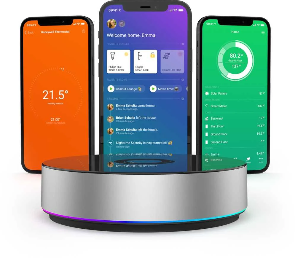 Homey Bridge išmaniųjų namų valdymo centralė zigbee, su-wave plus, IR, Bluetooth, Wifi, 433MHz, 868Mhz