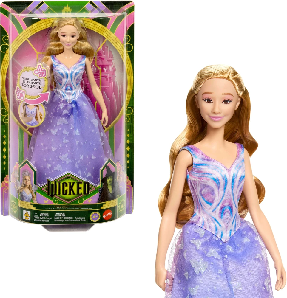 Mattel Lėlė Glinda iš filmo Wicked su daina For Good