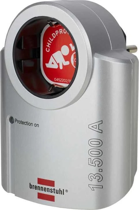 Brennenstuhl Primera Line apsauga nuo iškrovos, 16A / 3680W, sidabrinis / juodas 1506950 / GT-448