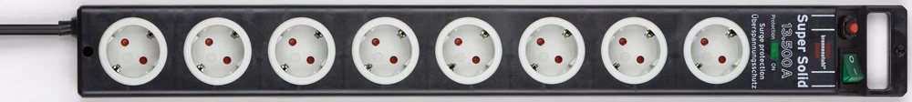 Brennenstuhl 8xCEE 7/4, 1xCEE 7/7, 2,5m, juodas 1153380318 / GT-640