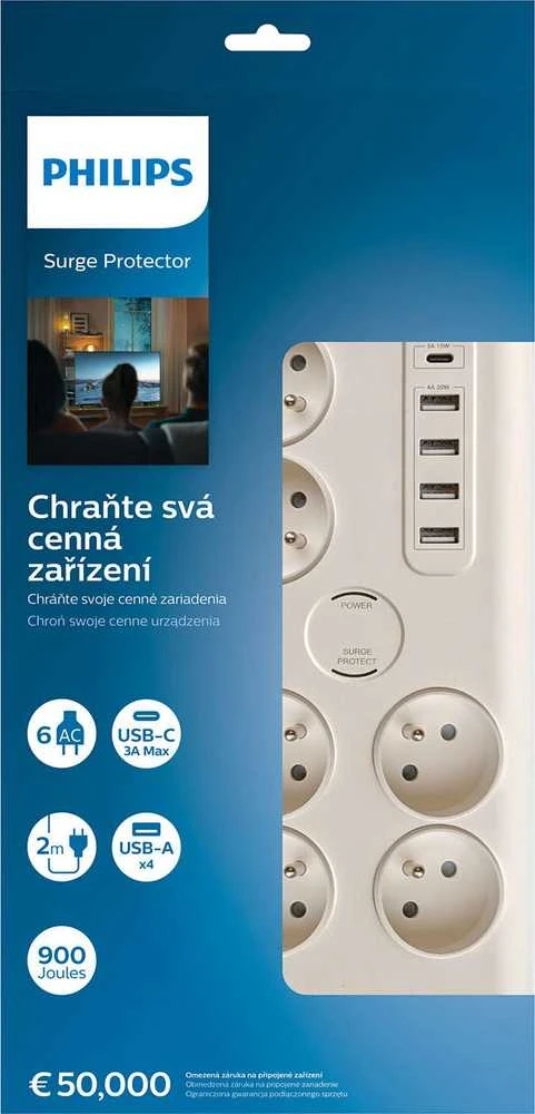 Philips 6 lizdai AC Fr 40W, 2 m