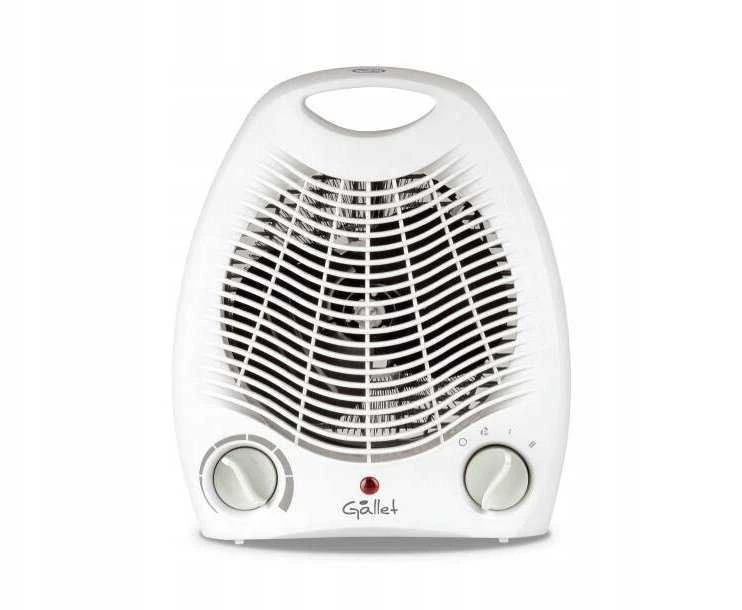 „Gallet“ šildytuvas su reguliuojamu termostatu | GALH500 | Ventiliatorinis šildytuvas | 200 W | Galios lygių skaičius: 2 | Baltas