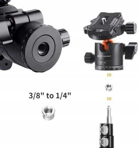 Kf Head K&f Ball Head 10kg 1/4 3/8 Arca Swiss Bh-28l / Kf31.023v3a