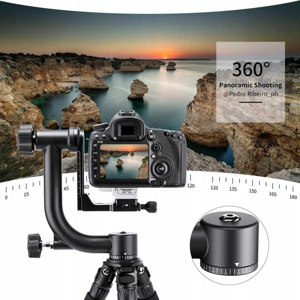 Galva Kf Panoraminė galvutė Pro Gimbal 20kg 1 / 4 3 / 8 K & f Concept / Kf 31.033