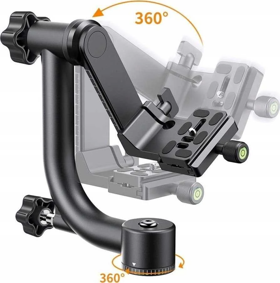 Galva Kf Panoraminė galvutė Pro Gimbal 20kg 1 / 4 3 / 8 K & f Concept / Kf 31.033