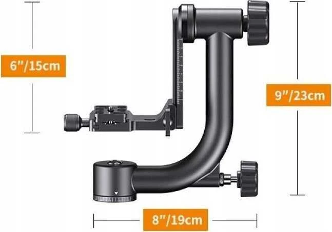 Galva Kf Panoraminė galvutė Pro Gimbal 20kg 1 / 4 3 / 8 K & f Concept / Kf 31.033