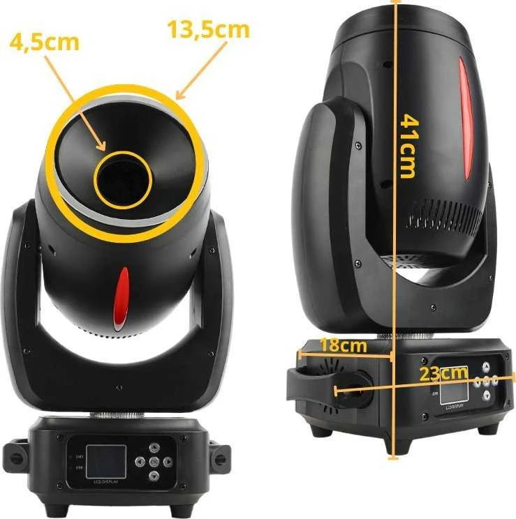 Carruzzo judanti galvutė LED LIGHT4ME Raudonas LINE SPOT
