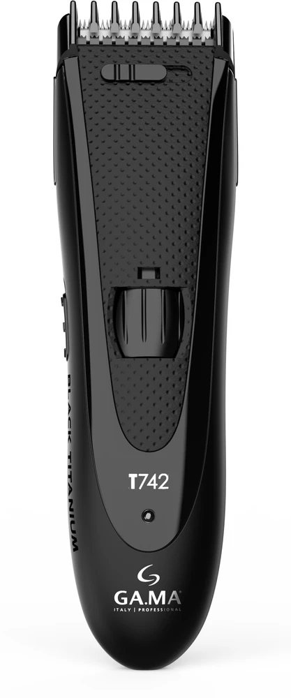 Plaukų kirpimo mašinėlės ir nosies plaukų kirptuvo rinkinys Ga.Ma Black Titanium T744