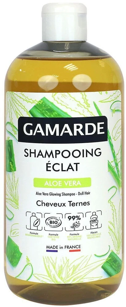 Gamarde Bio Aloe Vera plaukų priežiūros priemonė Šampūnas, suteikiantis blizgesio visiems plaukų tipams, 500 ml