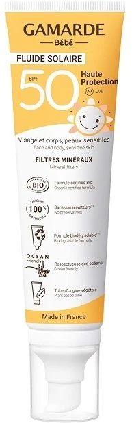 Gamarde Bio Apsauga nuo saulės Sunscreen Kreminis Face & Body SPF 50, 100 ml