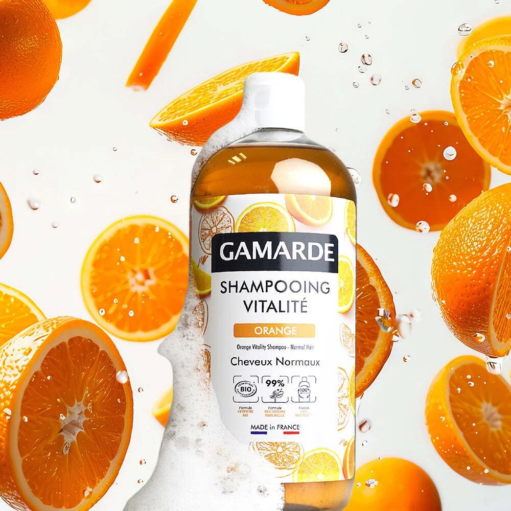 Gamarde Bio Oranžinis Hair Šampūnas Revitalizing, 500 ml
