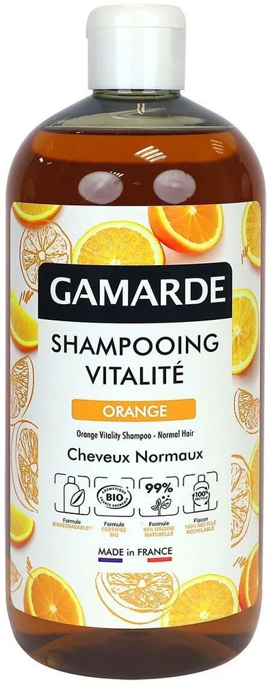 Gamarde Bio Oranžinis Hair Šampūnas Revitalizing, 500 ml