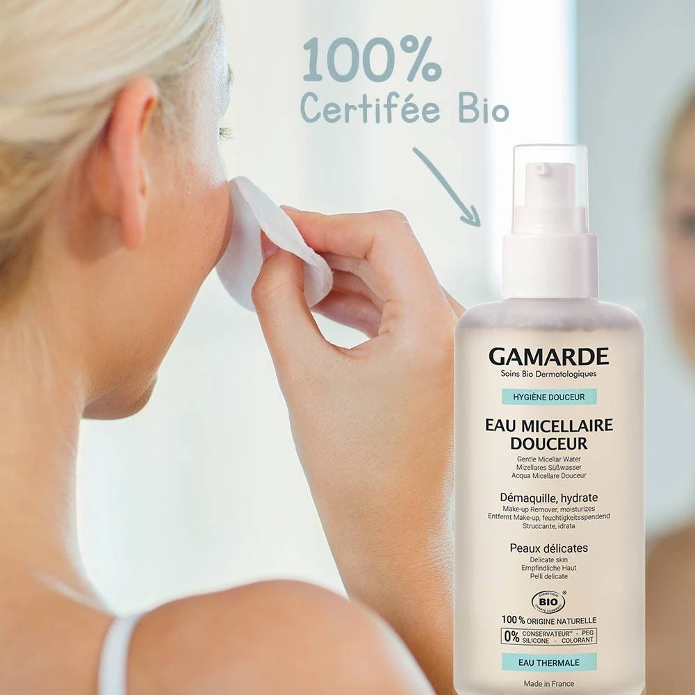 Gamarde Gentle Micellar Vanduo - Natūralus micelinis vanduo 200ml