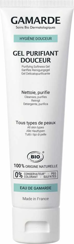 Gamarde Bio valomasis veido gelis, 100 ml