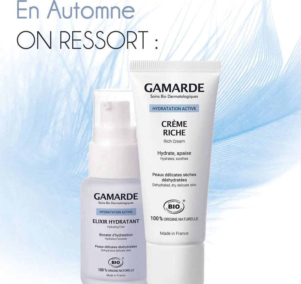 Gamarde Moisturizing Eliksyras - Natūralus drėkinantis eliksyras sausai ir jautriai odai 30ml