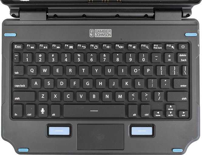 Klaviatūra Gamber Johnson BACK LIT 2-IN-1 KBD GALAXY TAB - ACTIVE PRO/ACTIVE4 UK