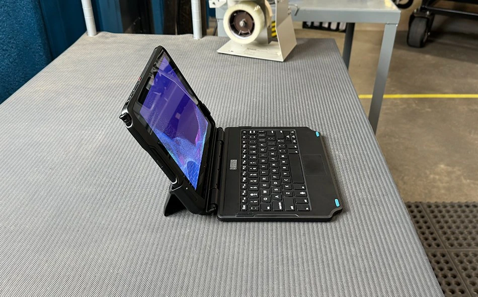 Klaviatūra Gamber-Johnson 7160-1872-00, QWERTY, JAV anglų kalba, jutiklinė planšetė, 2 milijonai simbolių, „Samsung“, „Tab Active Pro“, „Tab Active4 Pro“