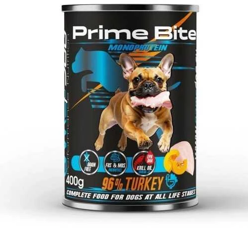 Game Dog PRIME BITE Monoprotein kalakutiena with pumpkin – drėgnas ėdalas šunims – 400g