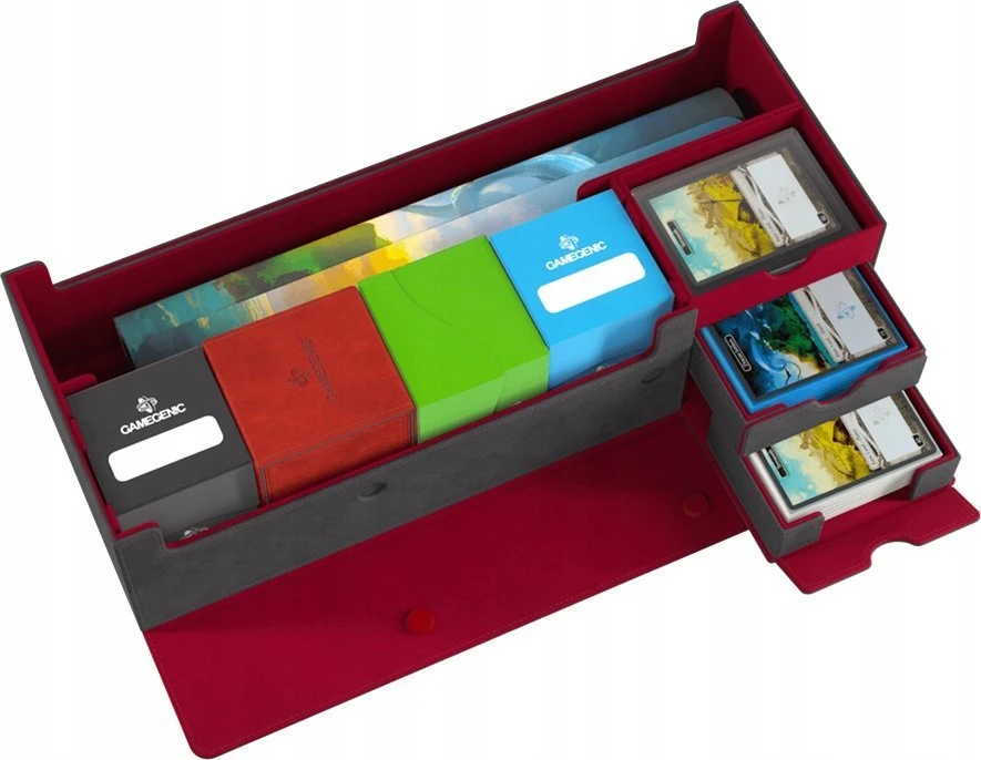 Gamegenic Gamegenic: Cards' Lair Pro 1000+ kabrioletas – pilka/raudona