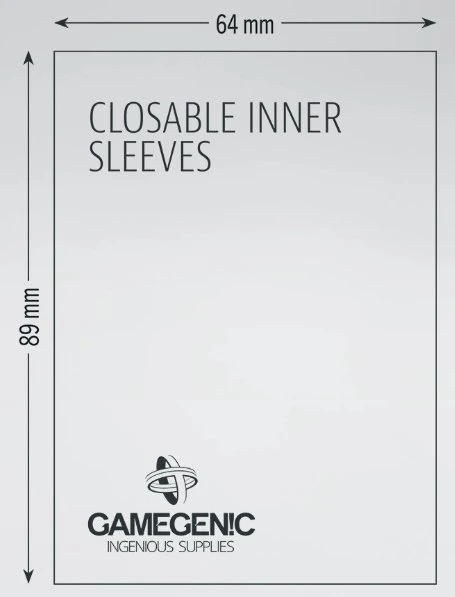 Gamegenic GameGenic Closable Inner Sleeves (100)