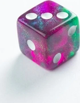 Gamegenic Gamegenic: Galaxy Series – D6 kauliukų rinkinys (12 mm) – Aurora