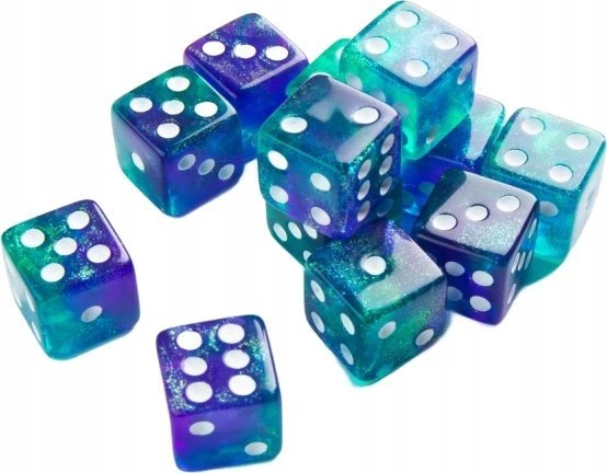 Gamegenic Gamegenic: Galaxy Series – D6 kauliukų rinkinys (16 mm) – Neptūnas